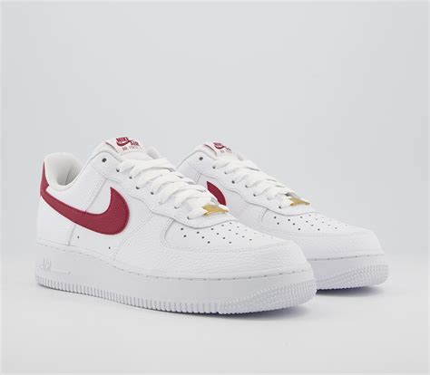 nike air force 1 07 weiß team red|nike air force 1 07 team red.